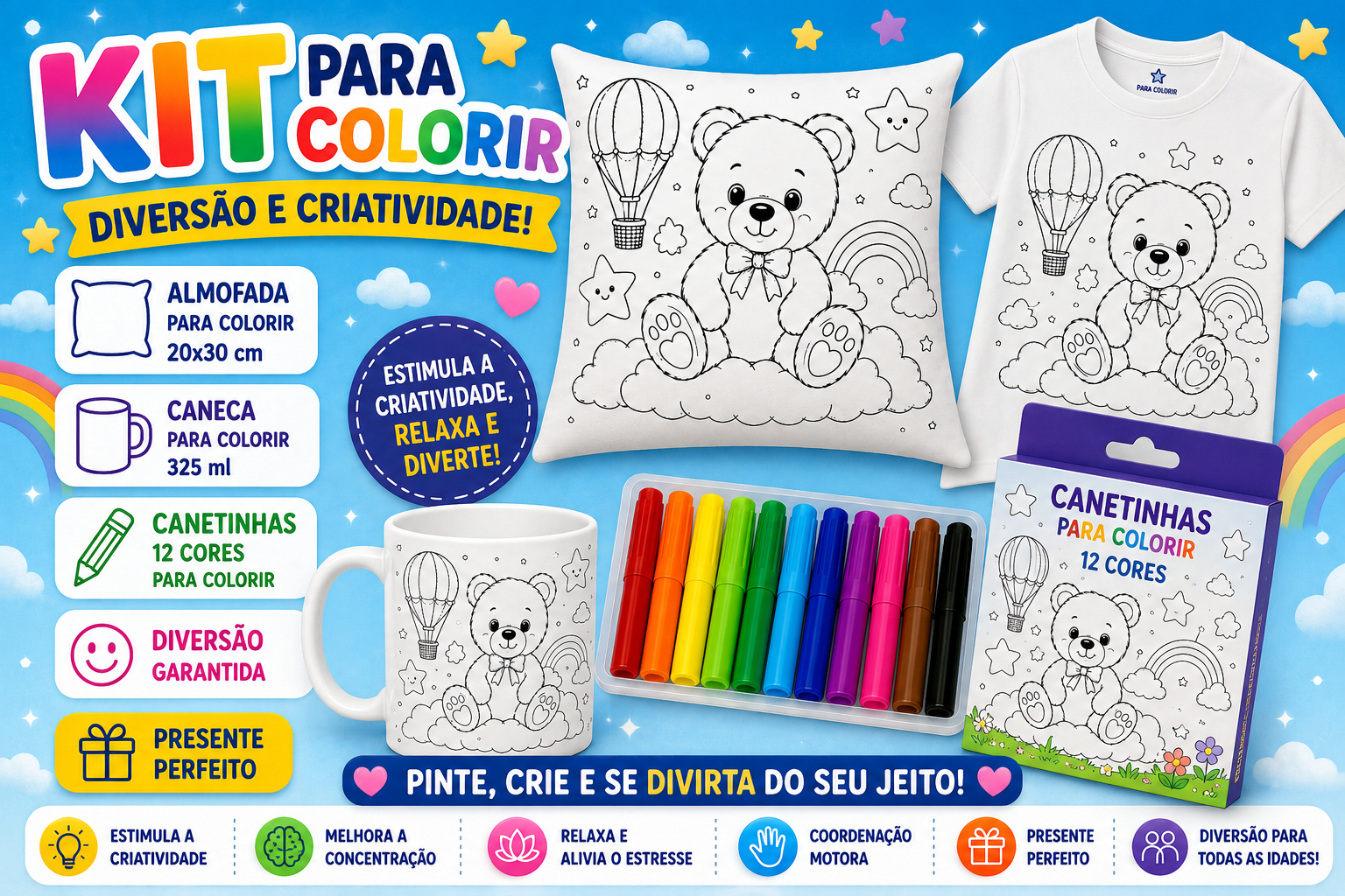 Kit tema ursinho